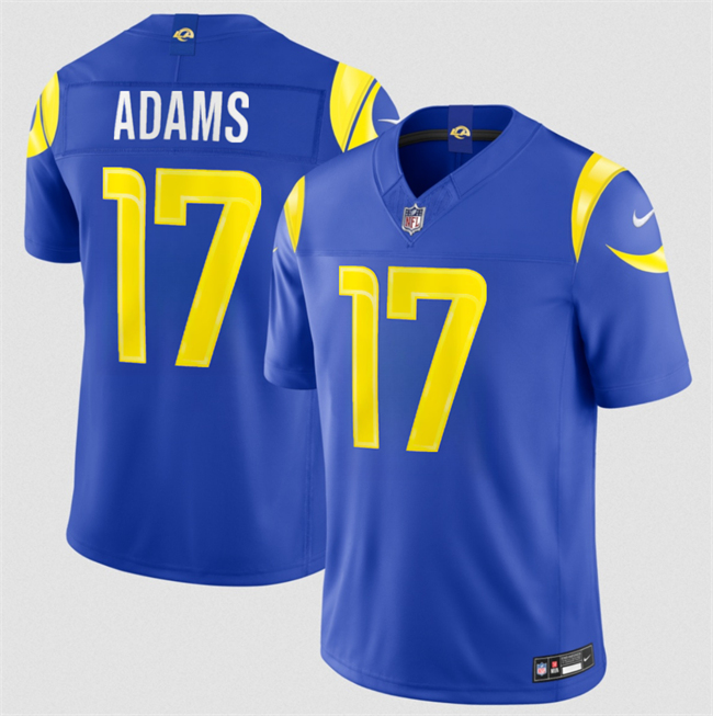 Men's Royal Los Angeles Rams #17 Davante Adams 2026 F.U.S.E. Vapor Limited Stitched Football Jersey